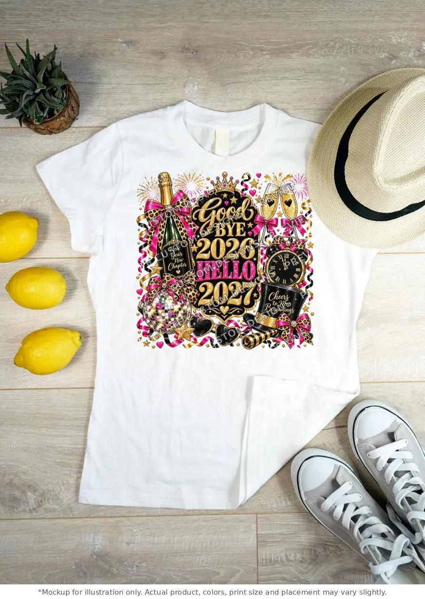 White tee mockup, flat lay on wood