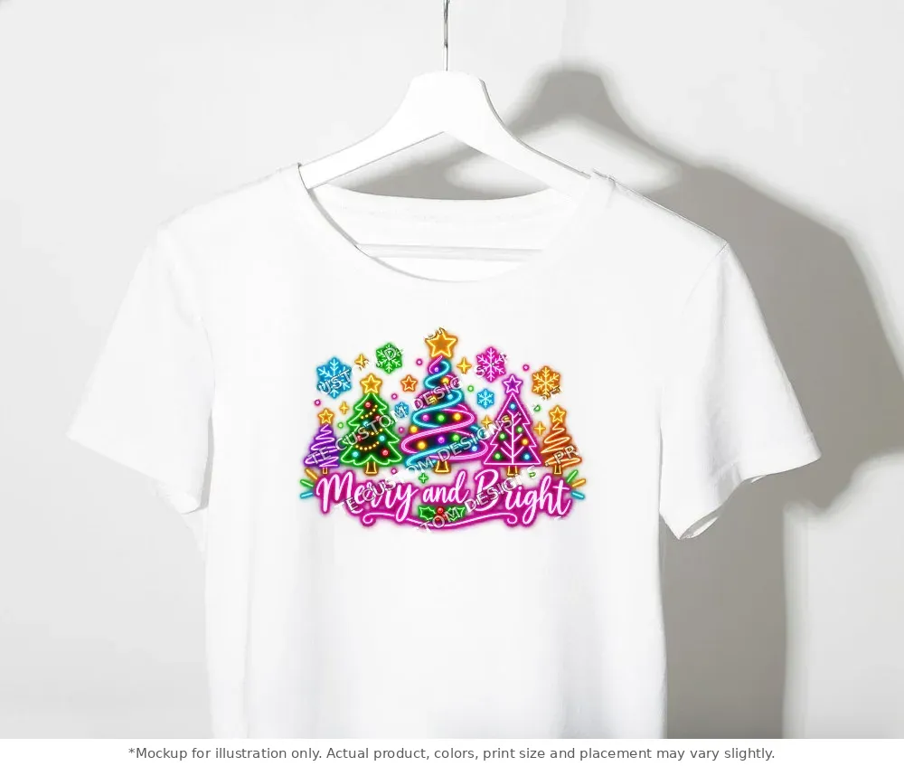 White tee mockup, on a clothes rack