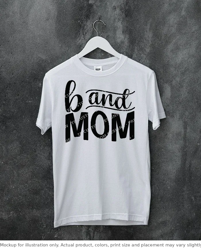 White tee mockup, on a hanger, concrete wall