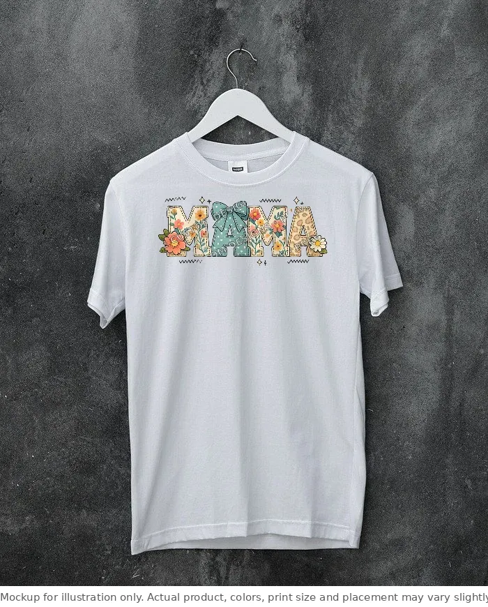 White tee mockup, on a hanger, concrete wall