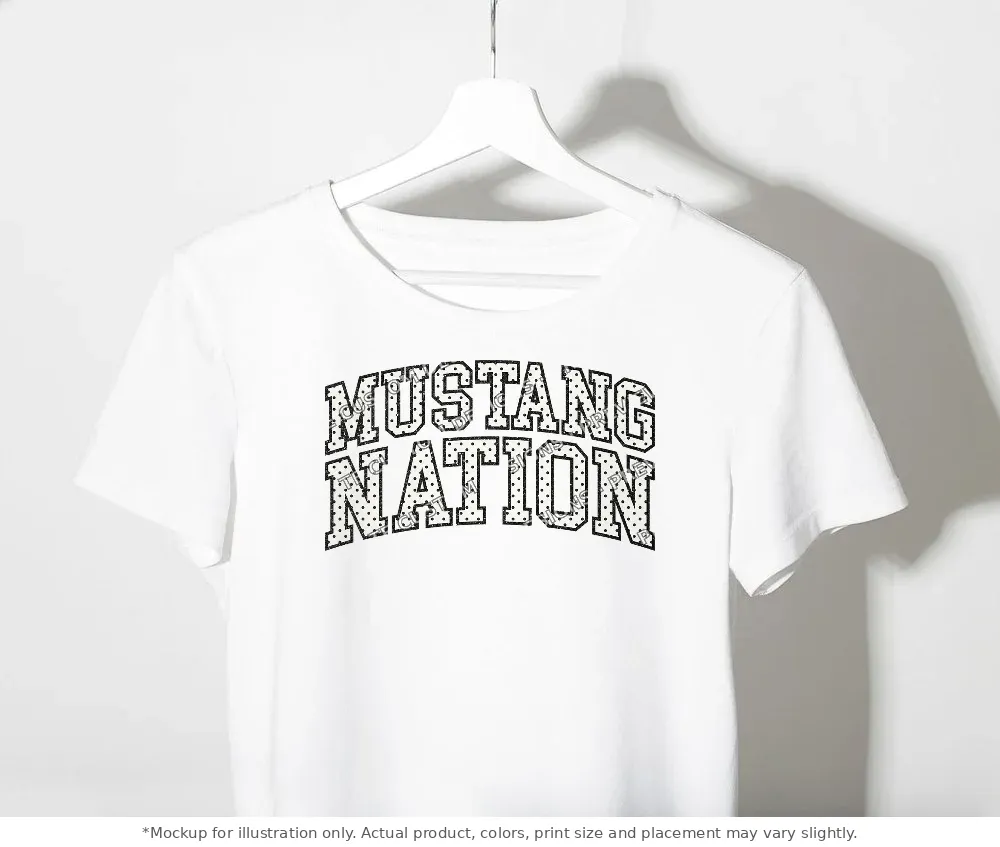White tee mockup, on a clothes rack