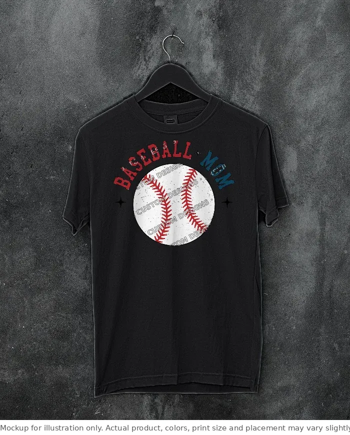 Black tee mockup, on a hanger, concrete wall