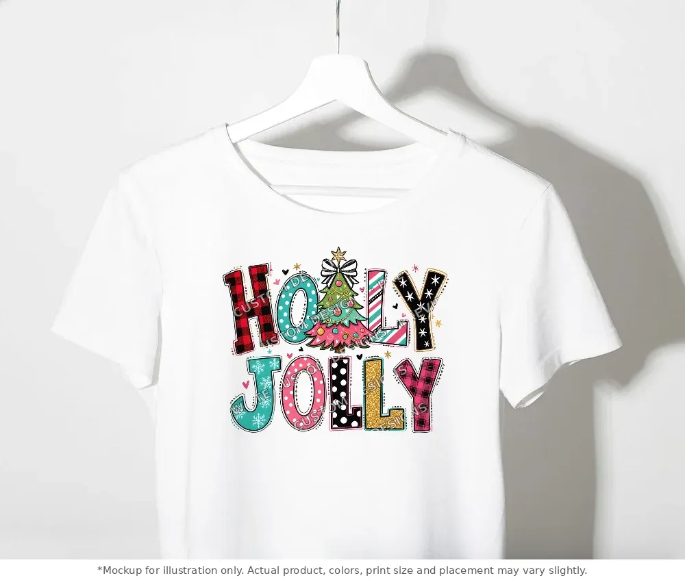 White tee mockup, on a clothes rack