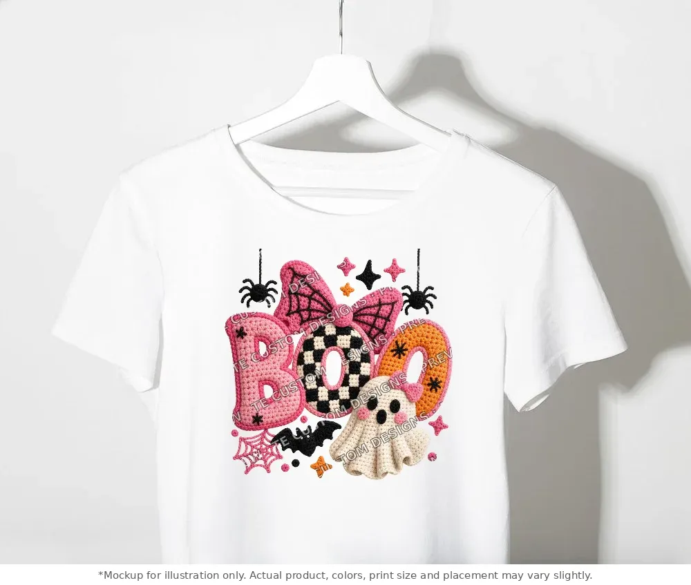 White tee mockup, on a clothes rack