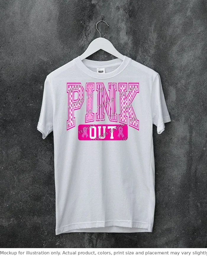 White tee mockup, on a hanger, concrete wall