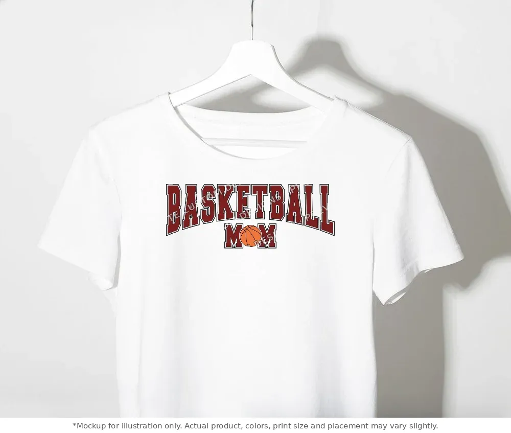 White tee mockup, on a clothes rack