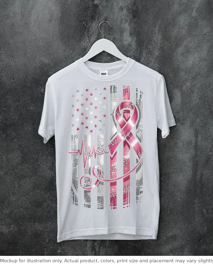White tee mockup, on a hanger, concrete wall