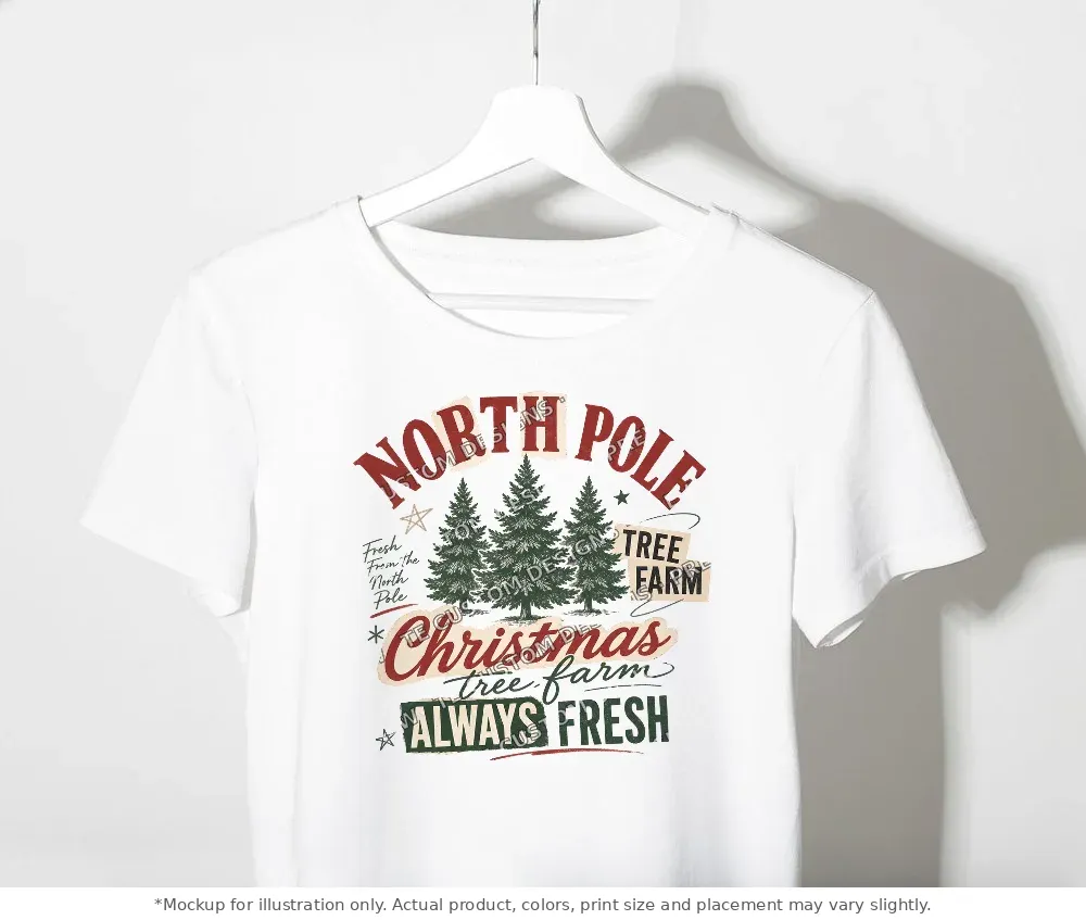White tee mockup, on a clothes rack