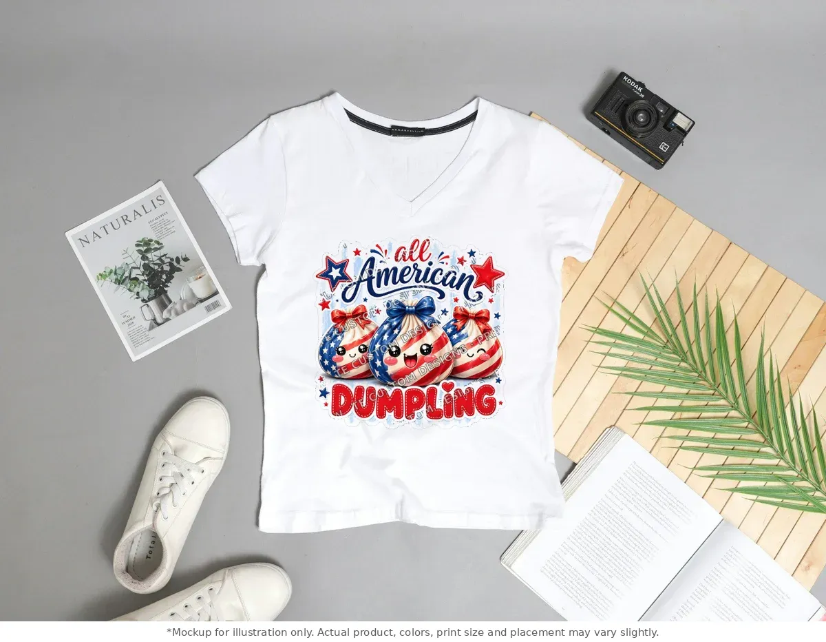 White tee mockup, flat lay with props