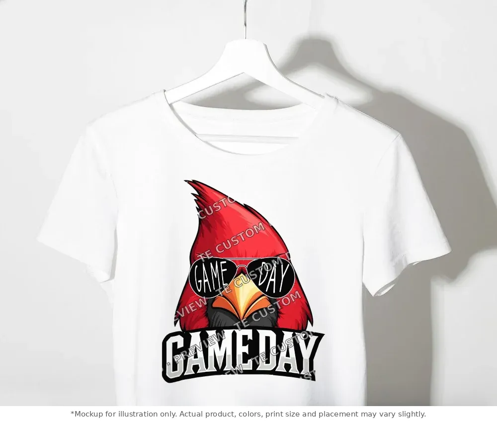 White tee mockup, on a clothes rack